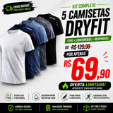 Kit 5 Camisetas DryFIT - Frete Grátis