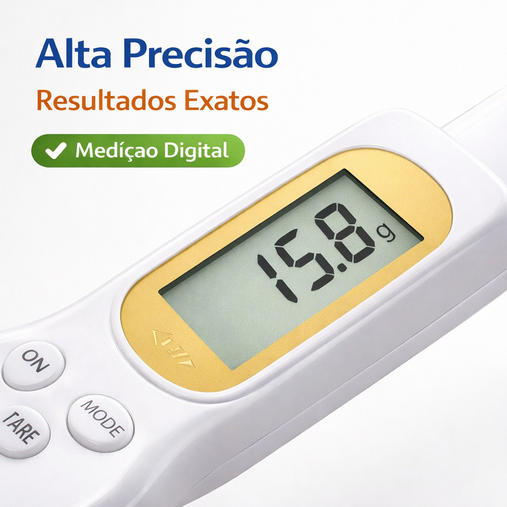 Display digital de alta precisão da colher medidora