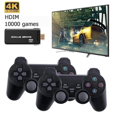 Game Stick conectado na TV rodando em 4K