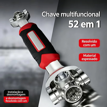 Chave Multifuncional 360° 52 em 1