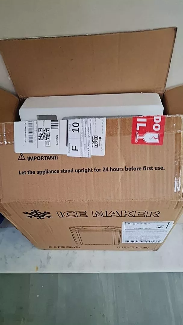 Máquina de gelo portátil 12 kg em foto de cliente 8