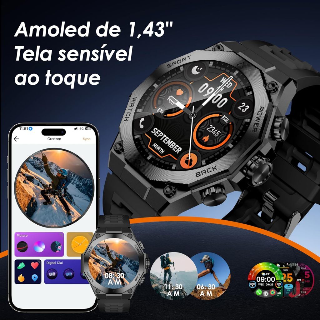 Recurso do Smartwatch AURAFIT AM18 1