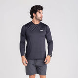 Rash Guard Speed Run com Proteção UV50+ Preto