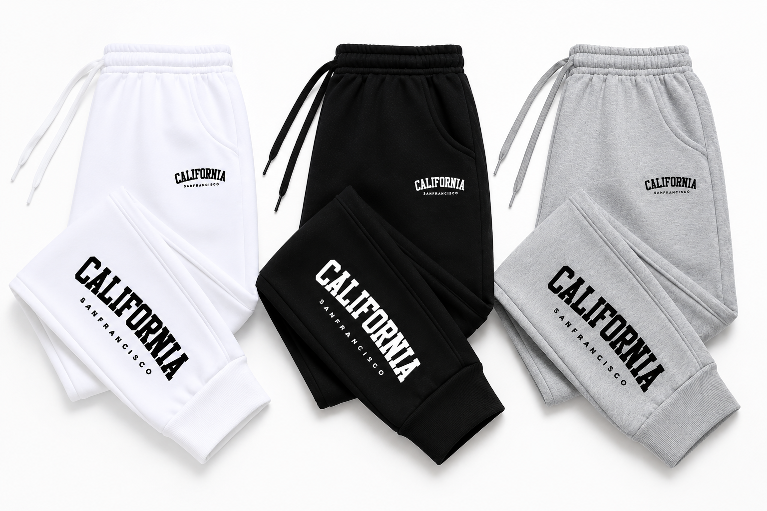 Kit 4 Calças Moletom California Masculina Felpada Grossa Inverno P ao G3