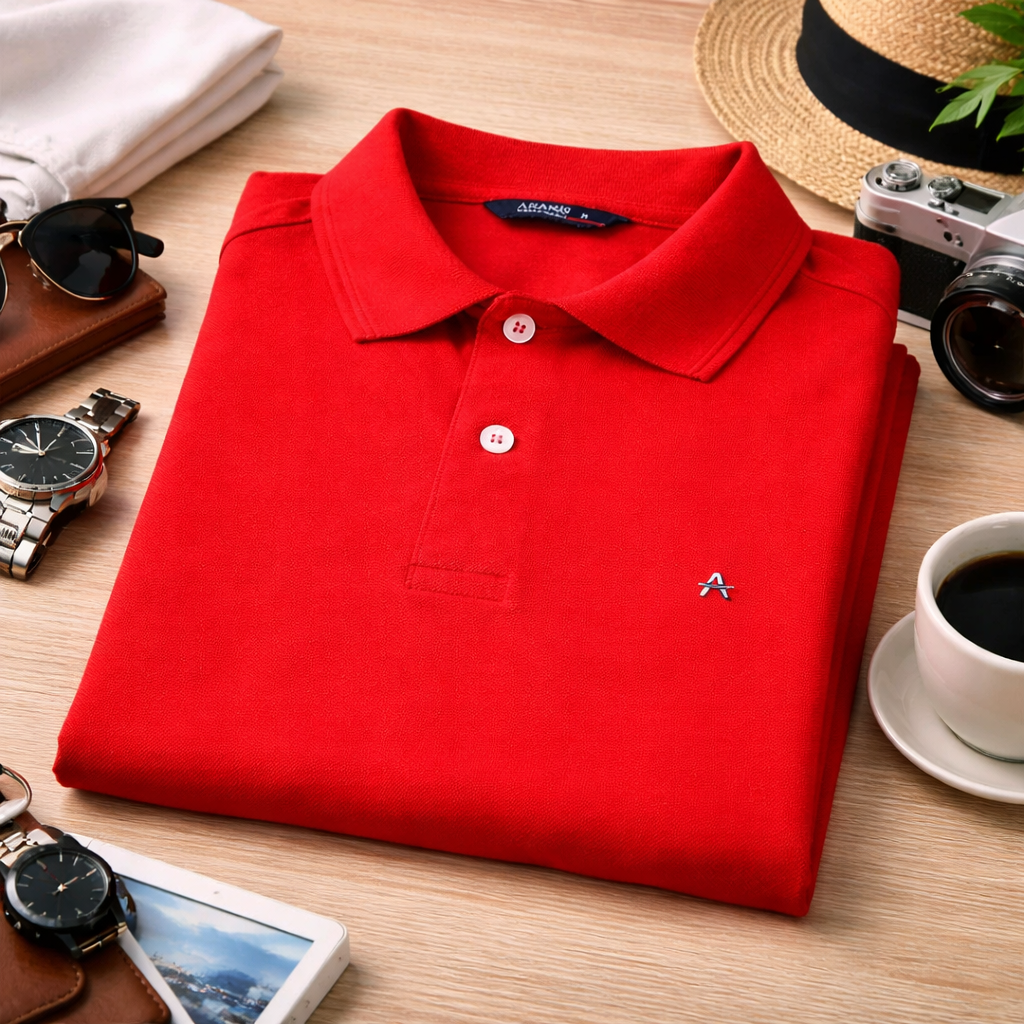 Camisa Polo Masculina Algodão Piquet Básica Premium