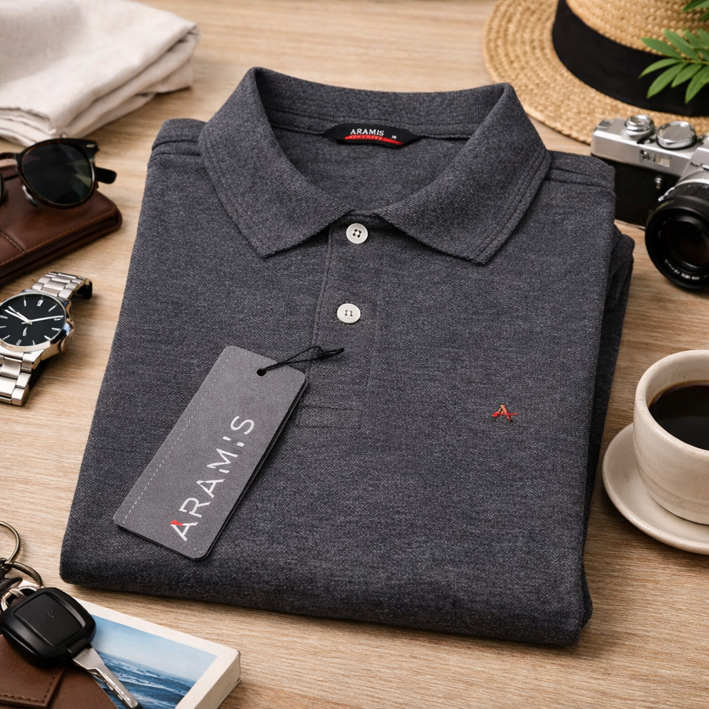 Camisa Polo Masculina Algodão Piquet Básica Premium
