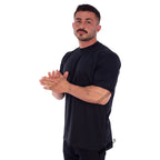 Kit 3 Camisetas Oversized Streetwear Masculina Gola Alta