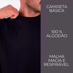 Kit 3 Camisetas Oversized Streetwear Masculina Gola Alta