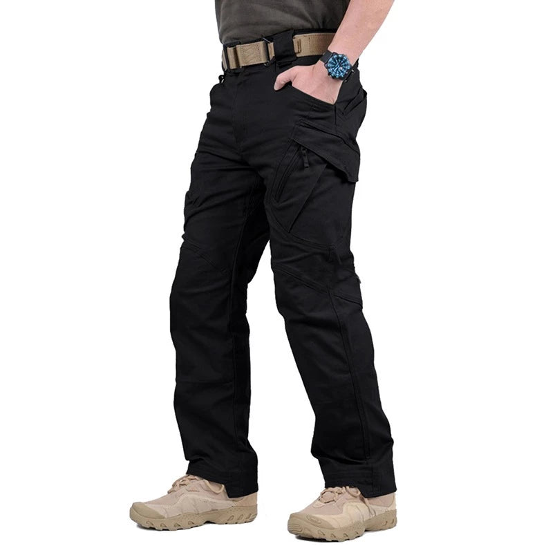 Calça Cargo Tática à Prova de Vento e Água com Bolsos Múltiplos - P ao G4