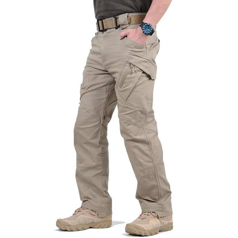 Calça Cargo Tática à Prova de Vento e Água com Bolsos Múltiplos - P ao G4