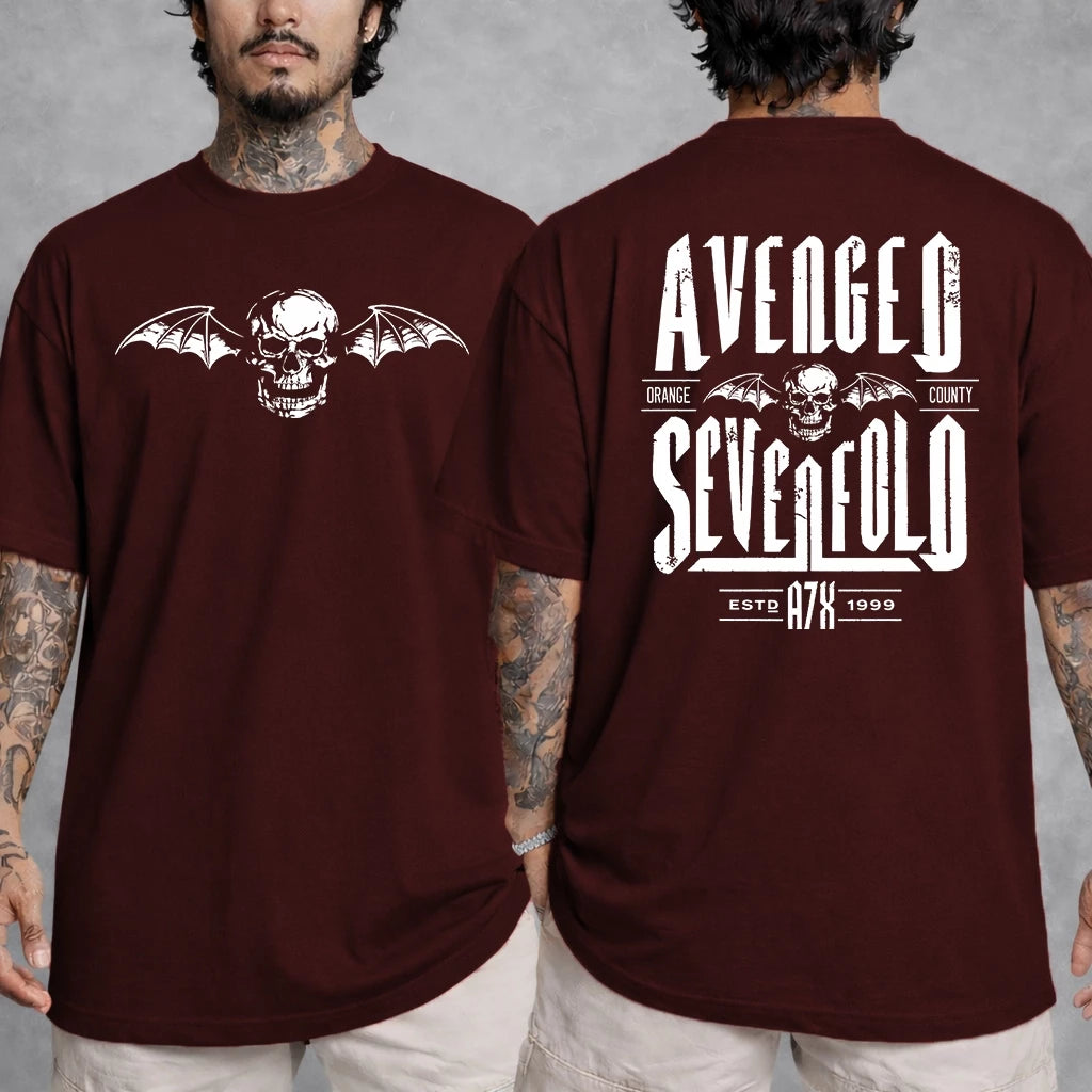 Camiseta Oversized Oversized Rock Avenged Sevenfold