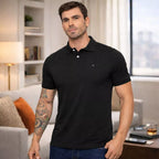 Camisa Polo Masculina Algodão Piquet Básica Premium