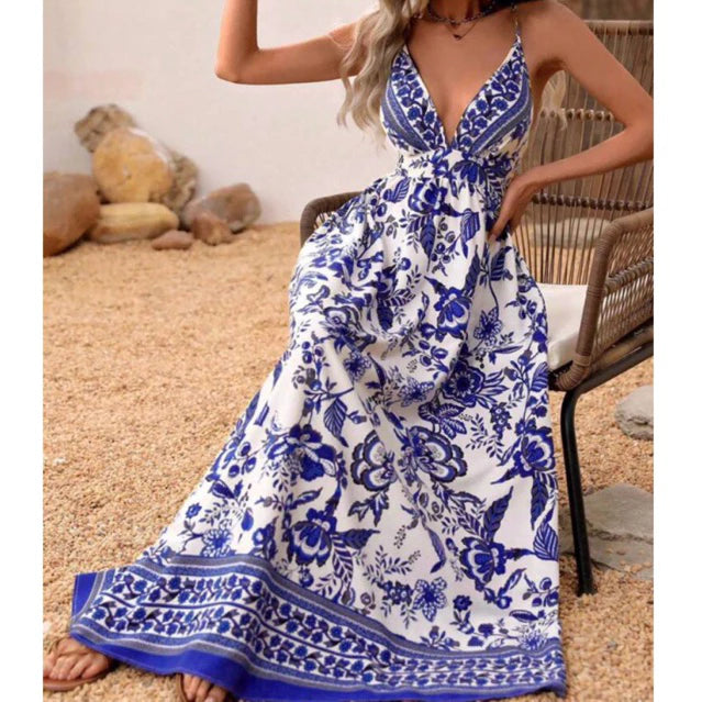 Vestido Boho Longo Estampado