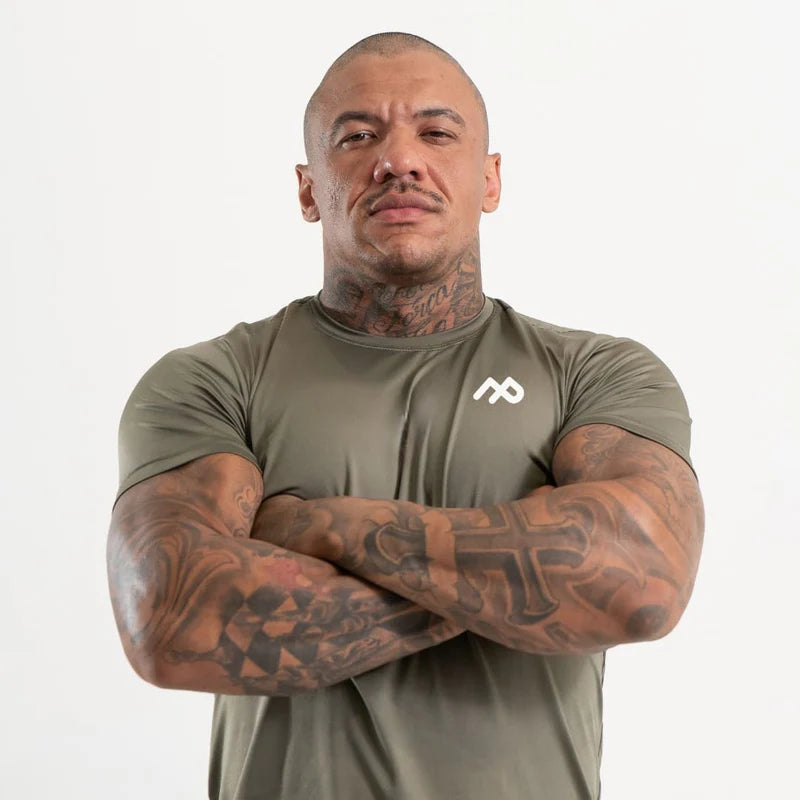 Camiseta Dry Fit Manga Curta  Proteção UV50+ Verde