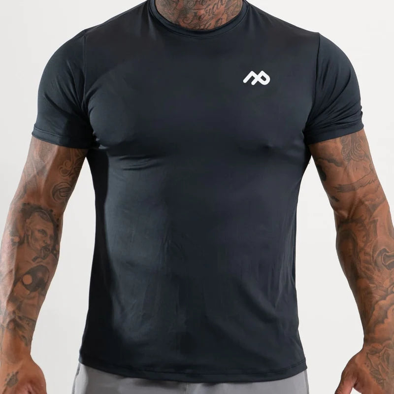Camiseta Dry Fit Manga Curta  Proteção UV50+ Preto