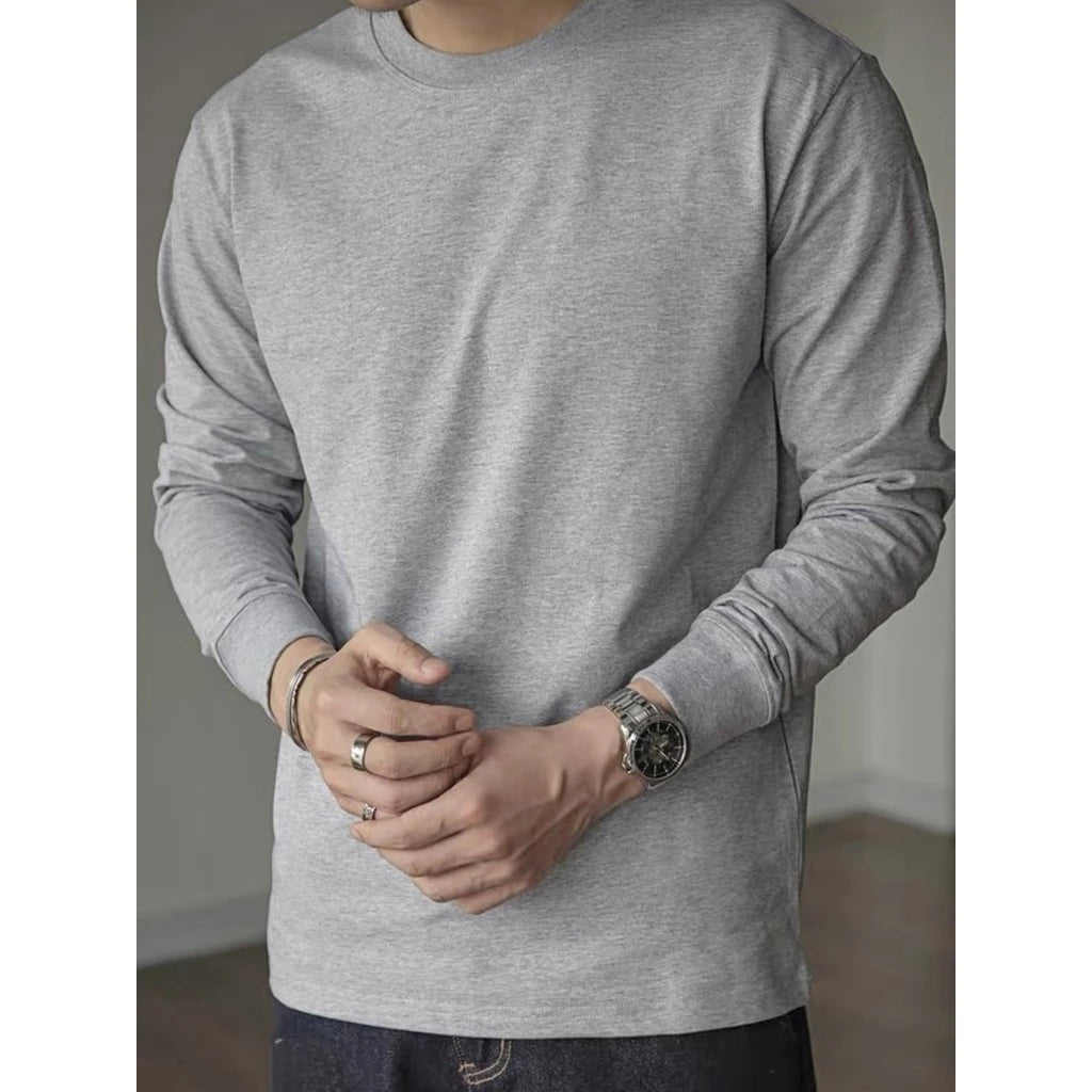 Camiseta Básica Manga Longa 100% Algodão Premium