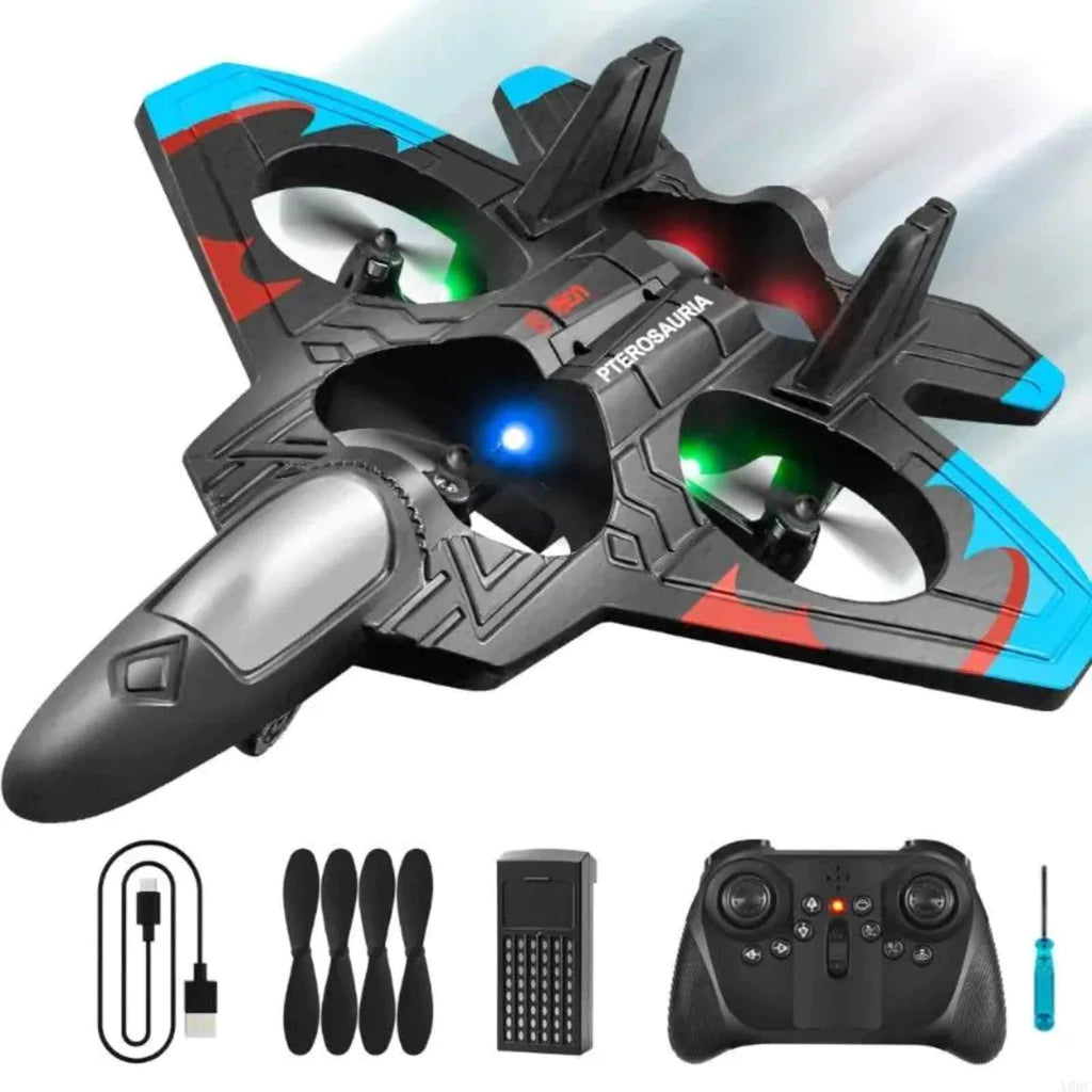 Avião Drone Combat Aircraft - Incluso Controle Remoto + Carregador