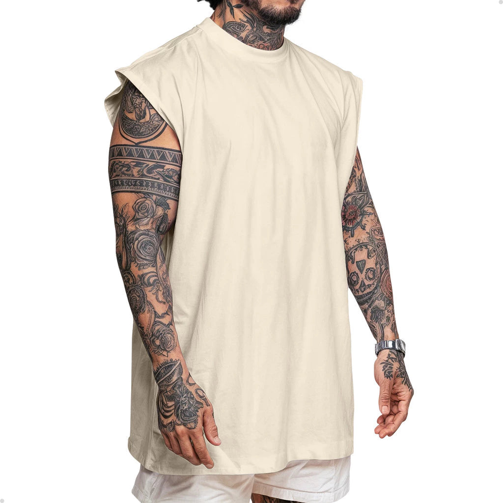 Kit 3 Camiseta Regata  Streetwear Básica Em Algodão Plus Size