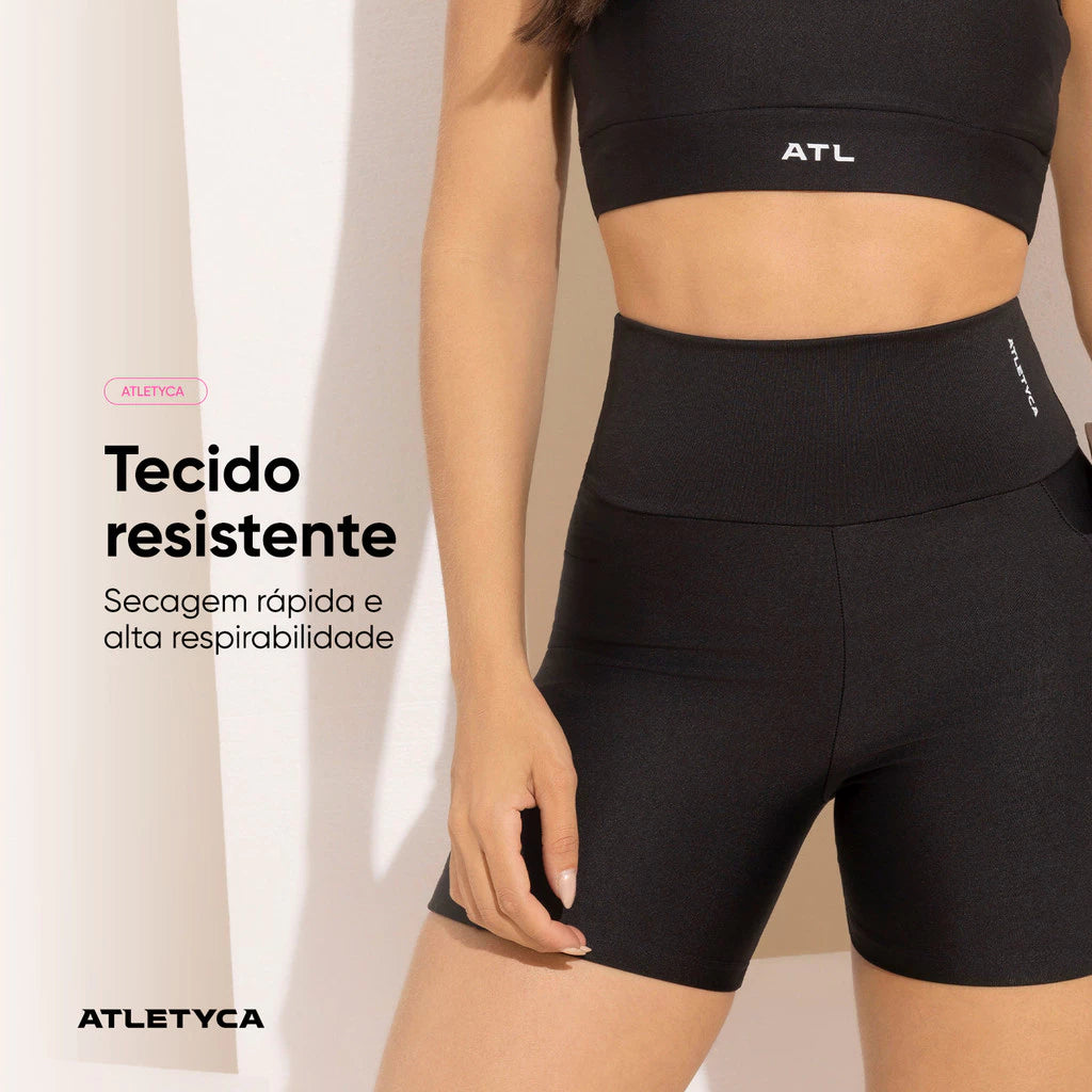 Short Feminino Fitness com Bolso