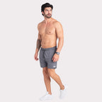 Shorts dryfit de compressão Cinza